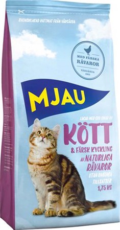 Mjau KöttTorrfoder 7,5 kg
